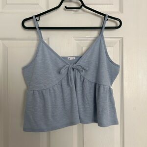 NWOT Garage Tie Crop Top